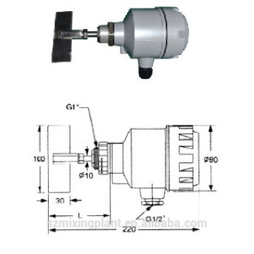 Paddle type level switch